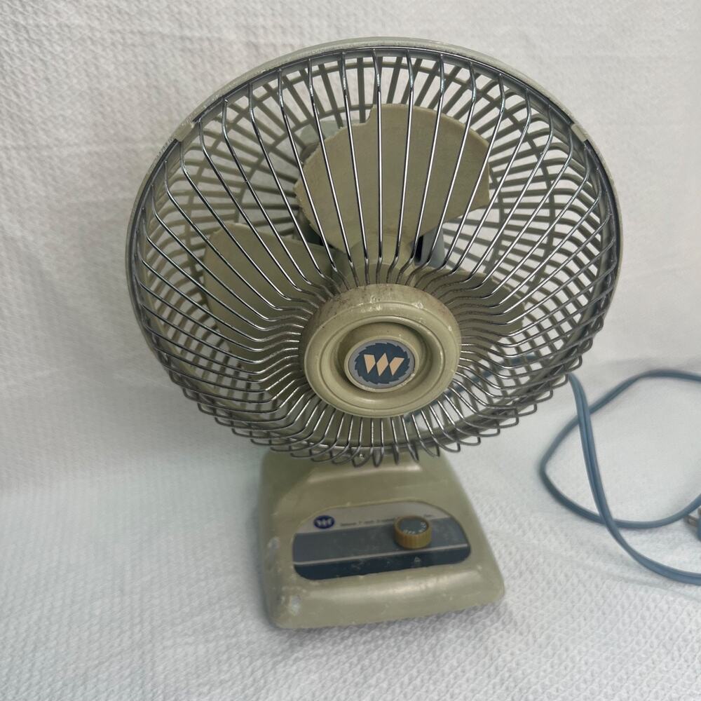 Vintage Windsor fan 7in Desk Fan FWO-7B 2 Speed Tested Works Made In Taiwan